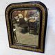 Miroir Louis Philippe noir et or