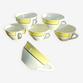 Set of 6 Salins coffee cups, Menton model
