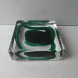 Two-layer glass desk set, 80s
