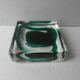 Two-layer glass desk set, 80s