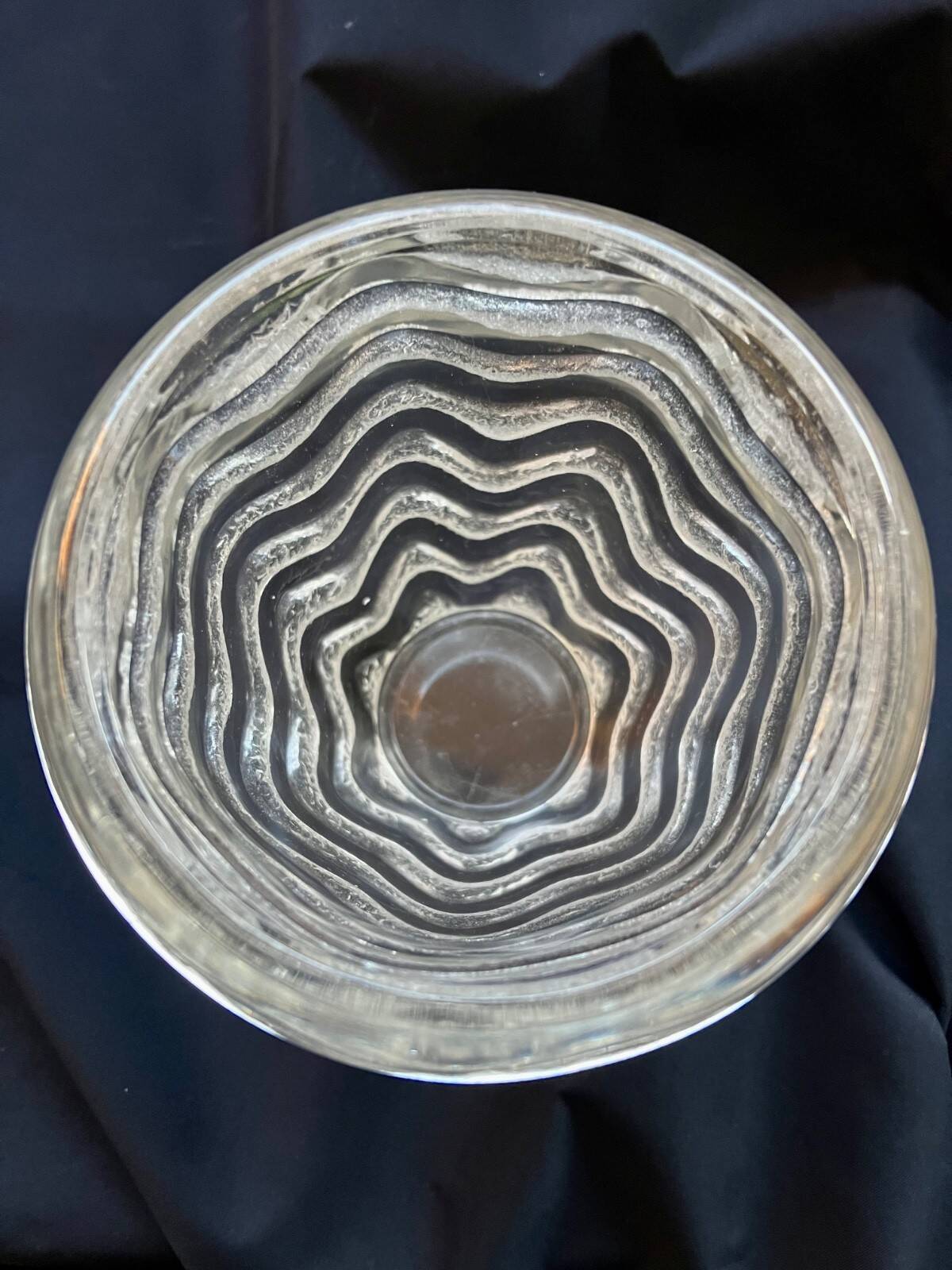 Lalique, vase "Meanders", glass, 1934, signed R.LALIQUE
