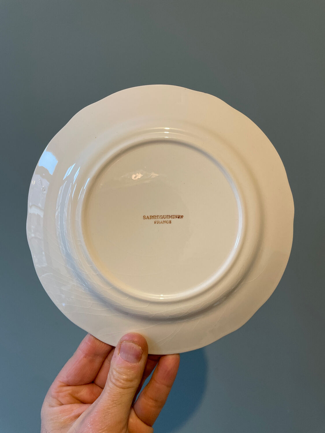 Set of 6 dessert plates Sarreguemines France