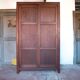Armoire bois portes coulissantes, armoire bois, meuble de rangement vintage