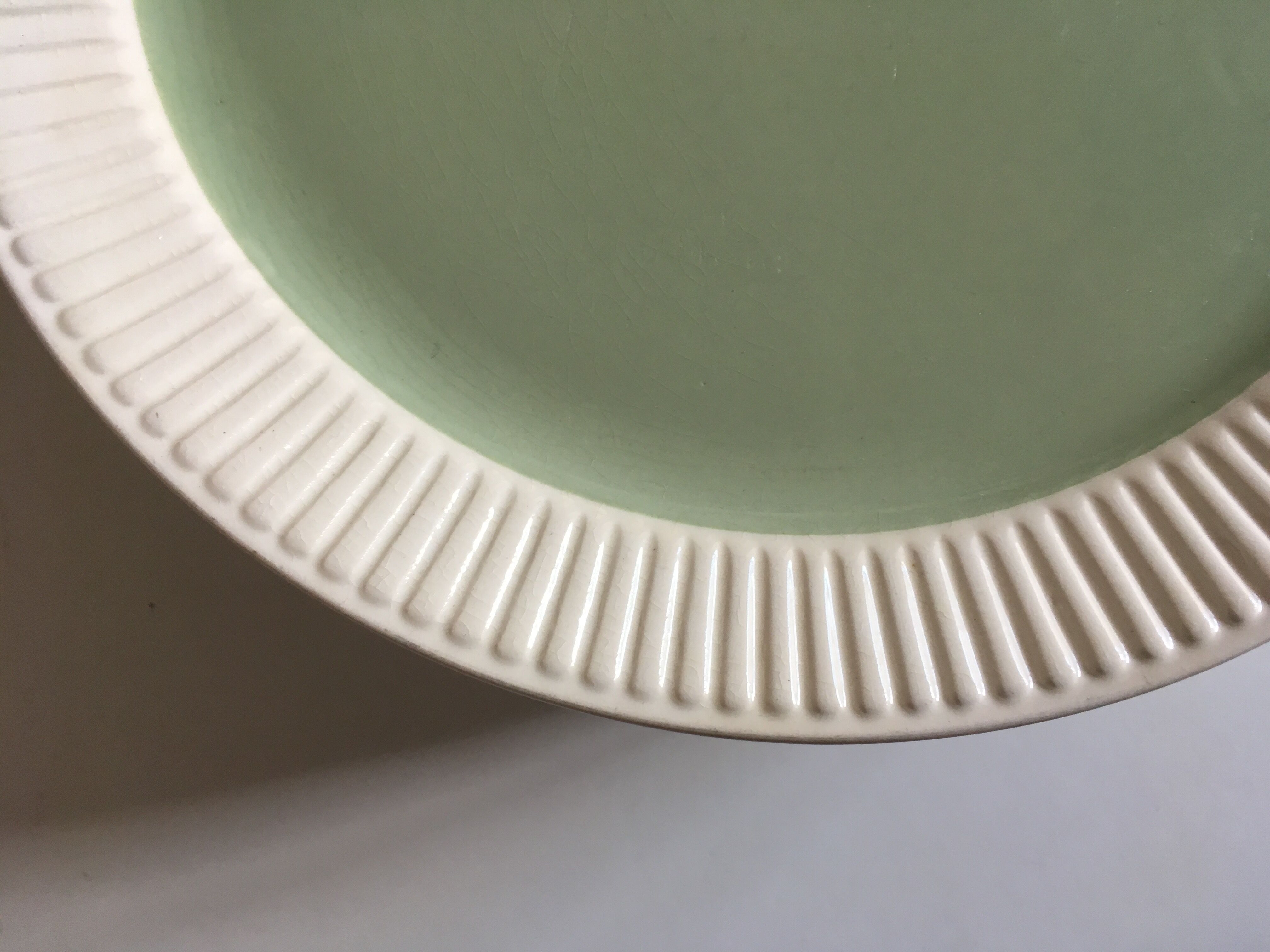 set of 8 plates in faience Capri de Villeroy and Boch 1950