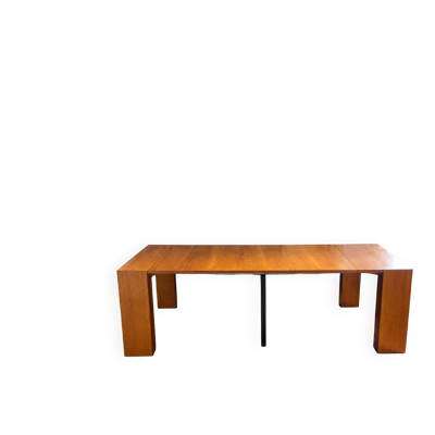 Table console extensible en bois massif 2 à 10 personnes