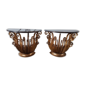 Paire de console aux