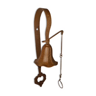 Garden bell in iron and cast iron