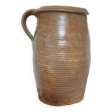 Old 25cm glazed stoneware pot