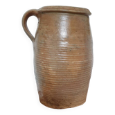 Ancien pot en grès 25cm vernissé