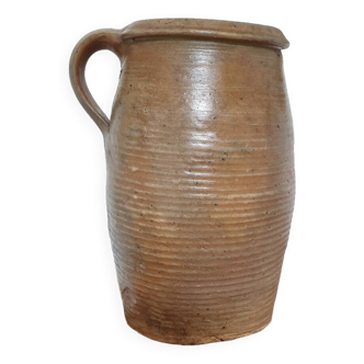 Old 25cm glazed stoneware pot