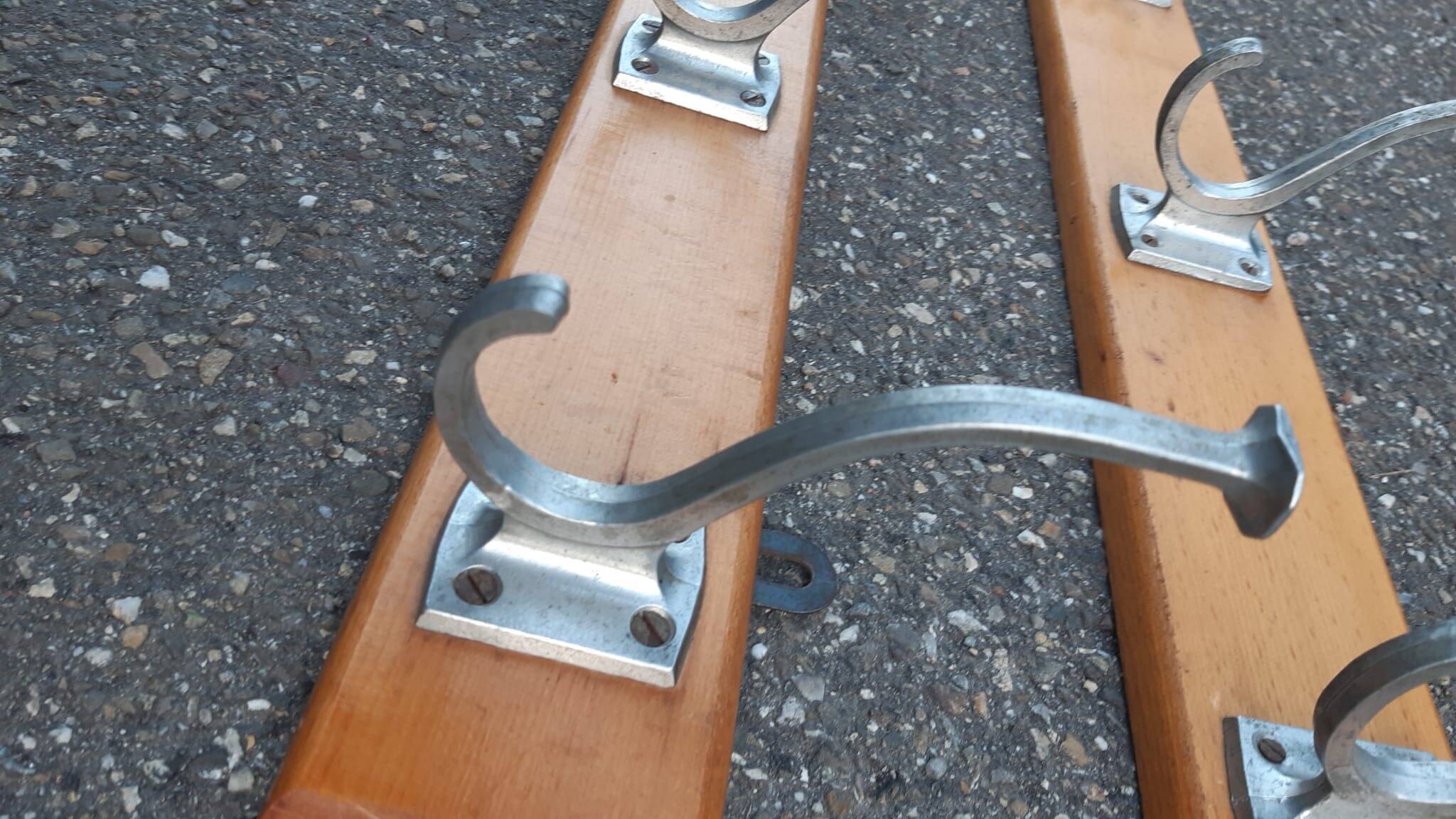 Set of two vintage coat racks