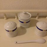 Salt and pepper salt shaker Porcelain Limoges Philippe deshoulieres