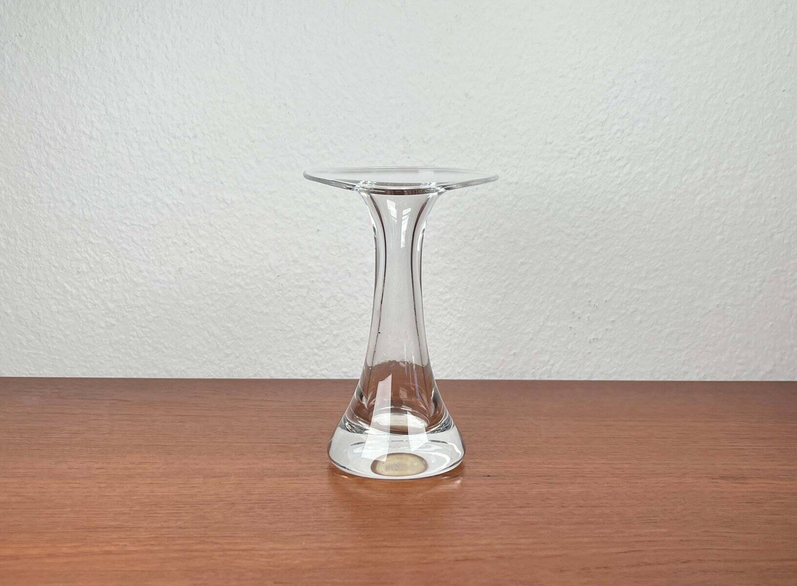Vintage glass vase from the German Flamingo series by Peill & Putzler, 1970s.