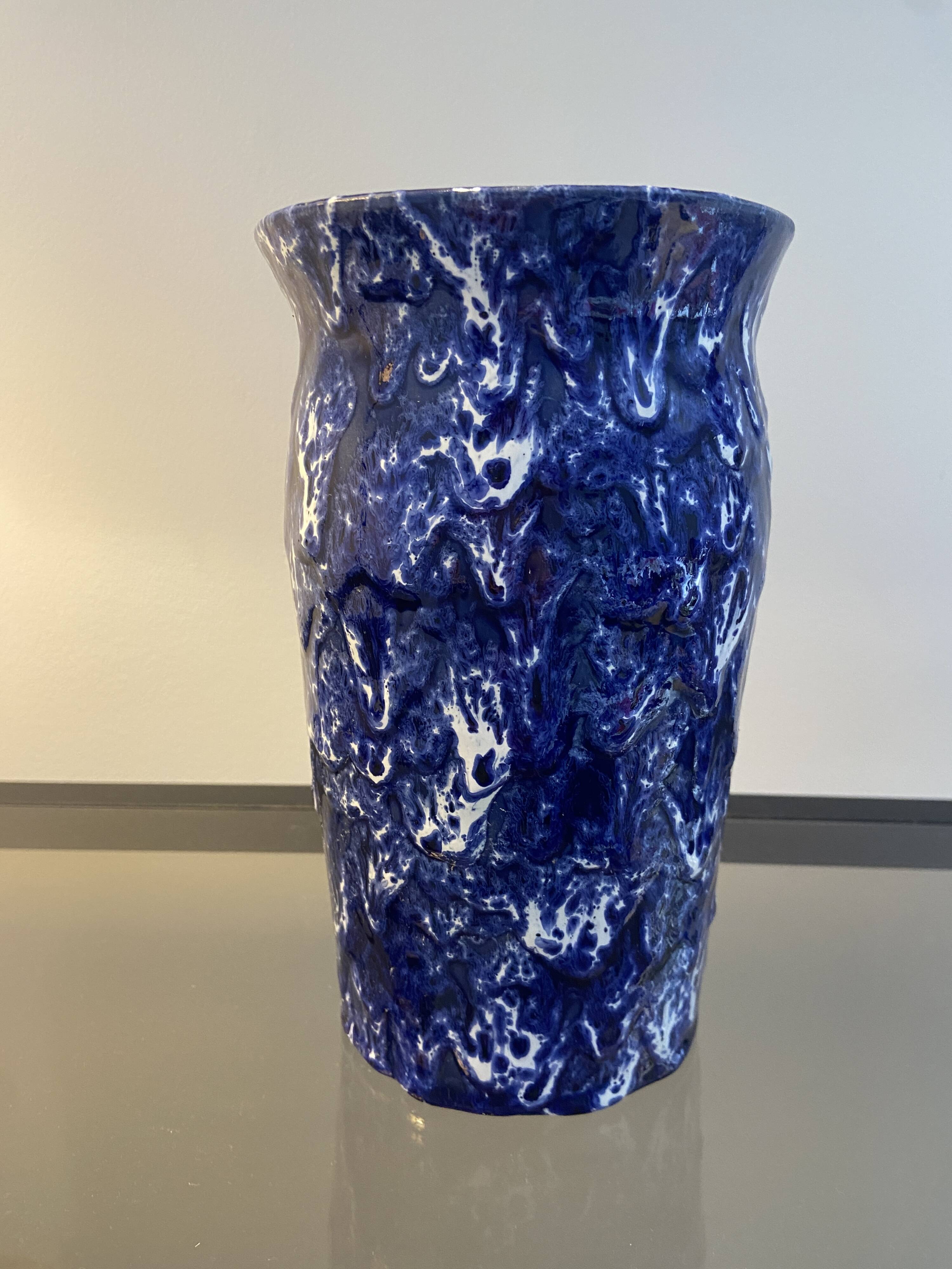 Glazed ceramic vase