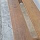 Paire de bancs de ferme rustique ancien