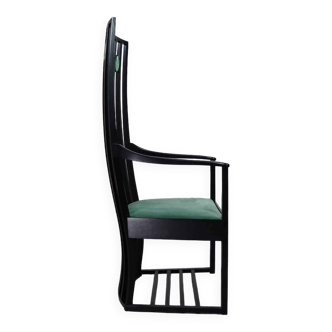 High back armchair by Charles Rennie Mackintosh