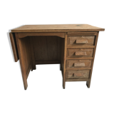 Accountant in solid wood desk