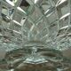 Cut on crystal piedouche signed Baccarat
