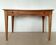 Antique double-drawer desk, with tapered legs - 19th century