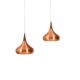 Pair of Jo Hammerborg Copper Orient Pendel
