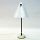 White metal and teak table lamp B54, Hans Agne Jakobsson 1950s Sweden