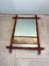 Antique turned wooden mirror