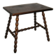 Turned wood coffee table