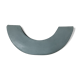 Half moon ceramic vase