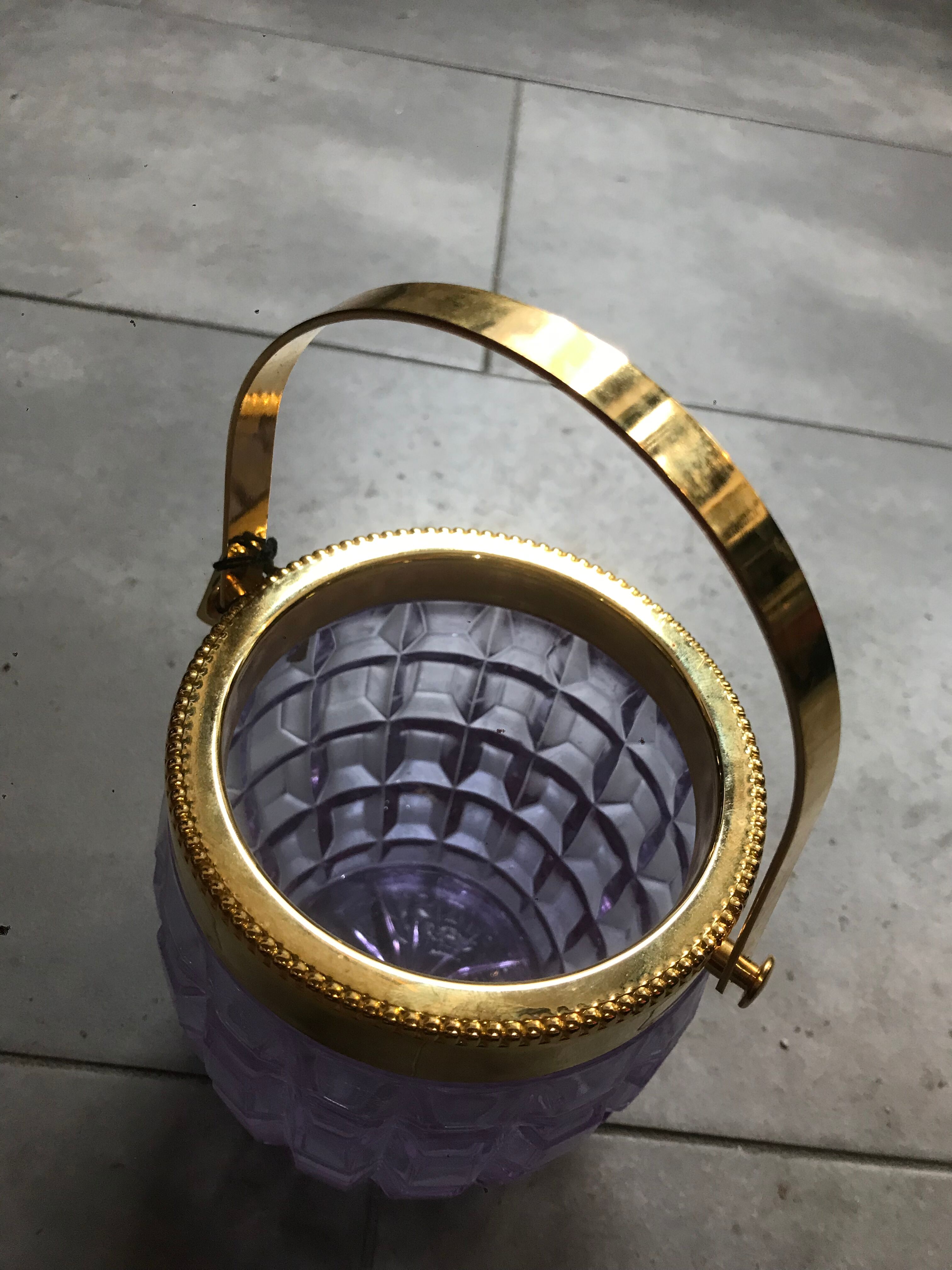 Glass champagne bucket
