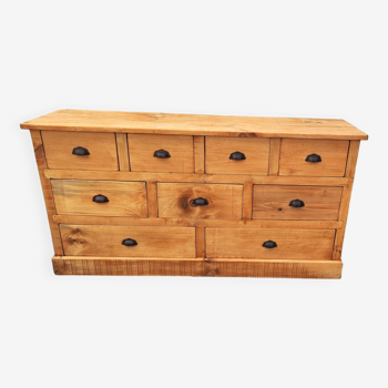 Trade furniture with drawers in pine