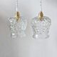 Lot de deux suspensions vintage