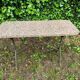 1950s wrought iron and grey/pink granite bidet table