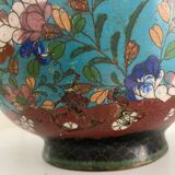 Cache-pot ancien en cloisonné, Japon, XIXe