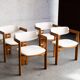 Ensemble de 4 chaises de salle à manger 'Pamplona' par Augusto Savini