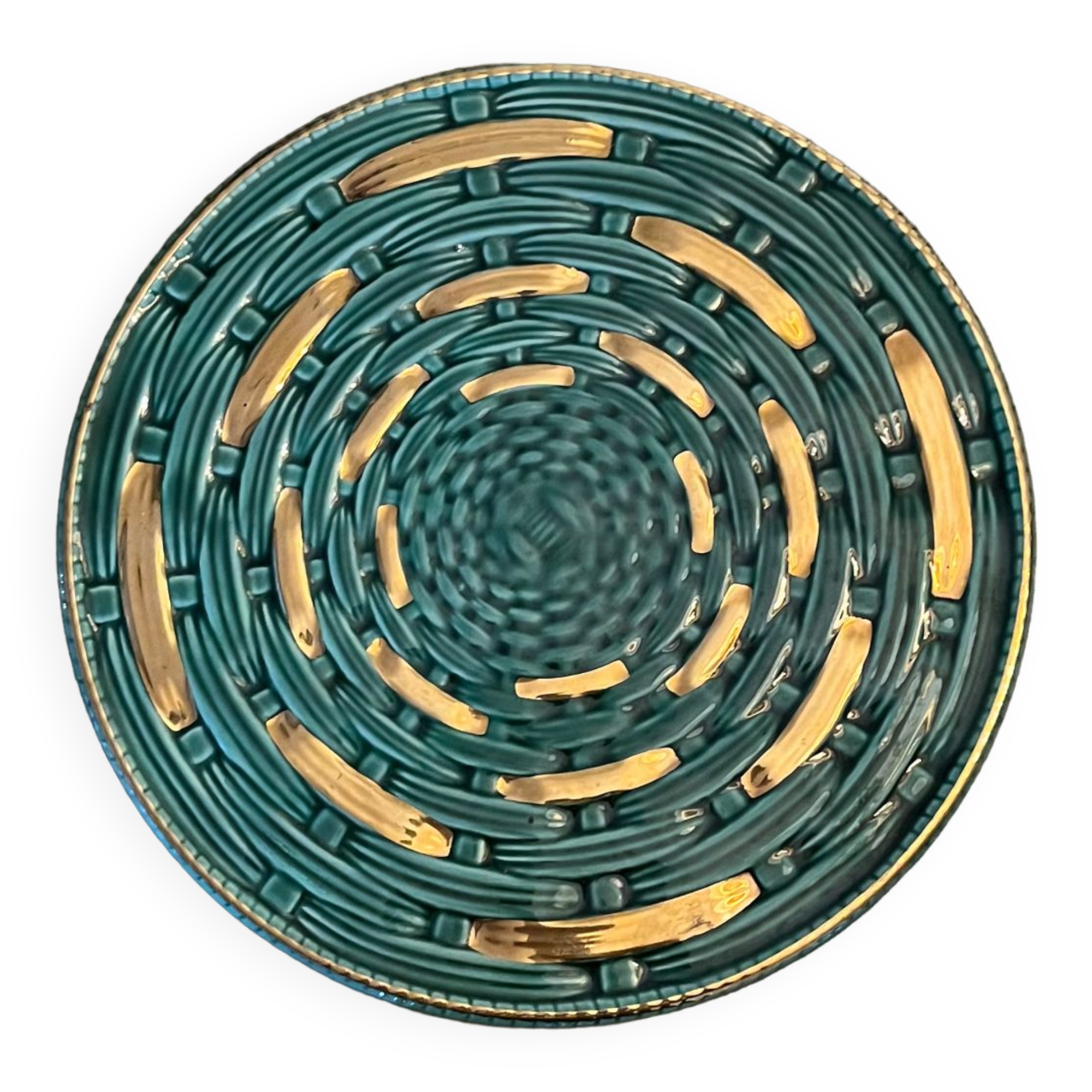 Sarreguemines earthenware trivet