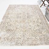 5x9 Rug For Bedroom Brown & Beige Pastel Persian Rug, 170x274Cm SK 5461