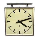 Double Sided Railway Clock from Pragotron, 1970's