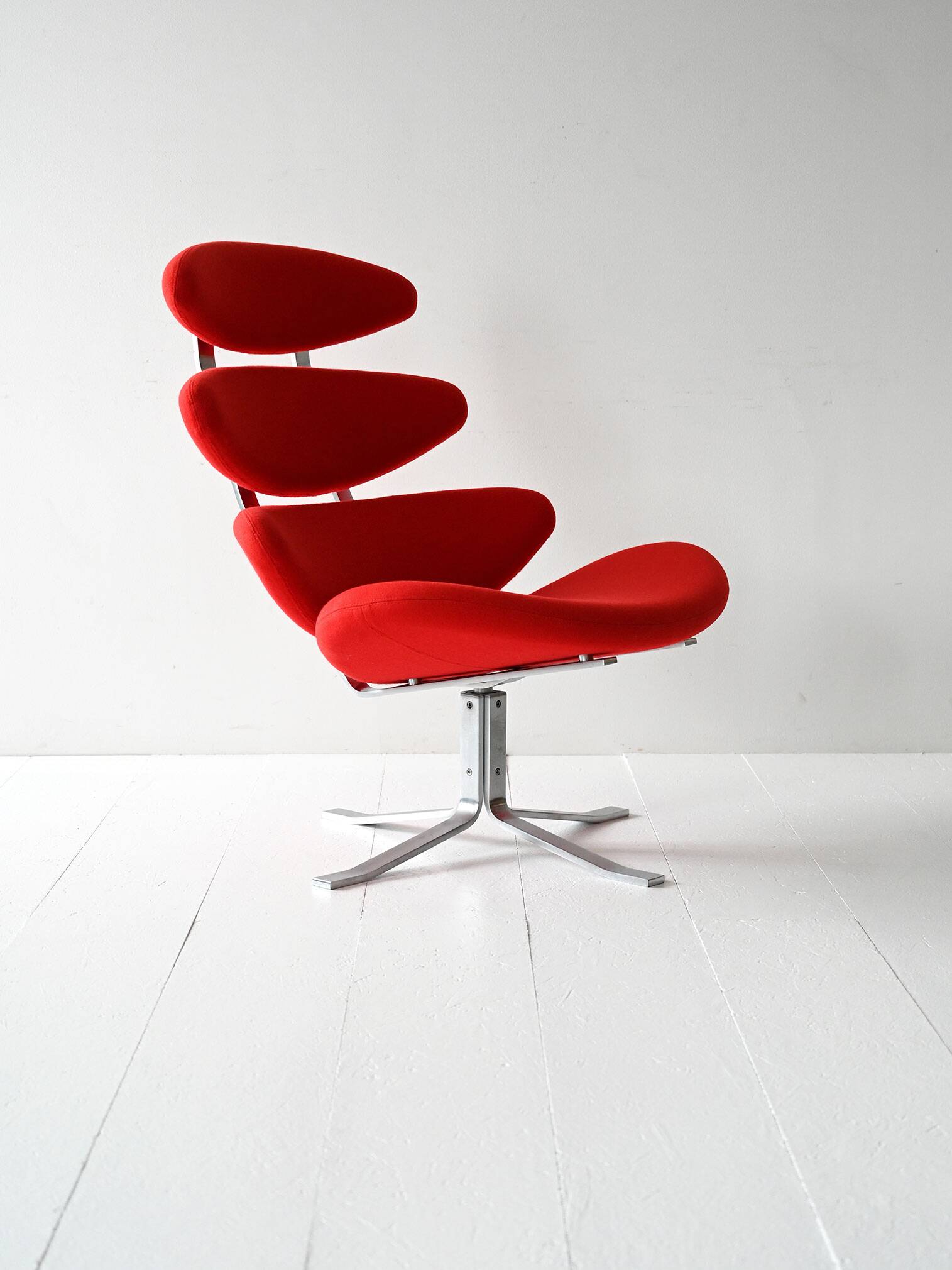 Red Corona Chair by Poul M. Volther