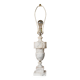 Vintage White Marble Table Lamp, Handmade Italian Modernist 1960s – Brass Accents