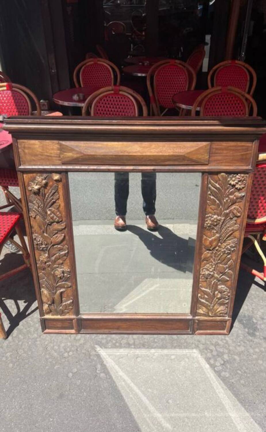 XXL Brutalist Mirror - Flowery Wood