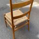Wooden chair with straw seat - yngve ekström - sweden - circa 1960