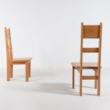 Set of 6 pine chairs by Roland Wilhelmsson for Karl Andersson & Söner Sweden 1960