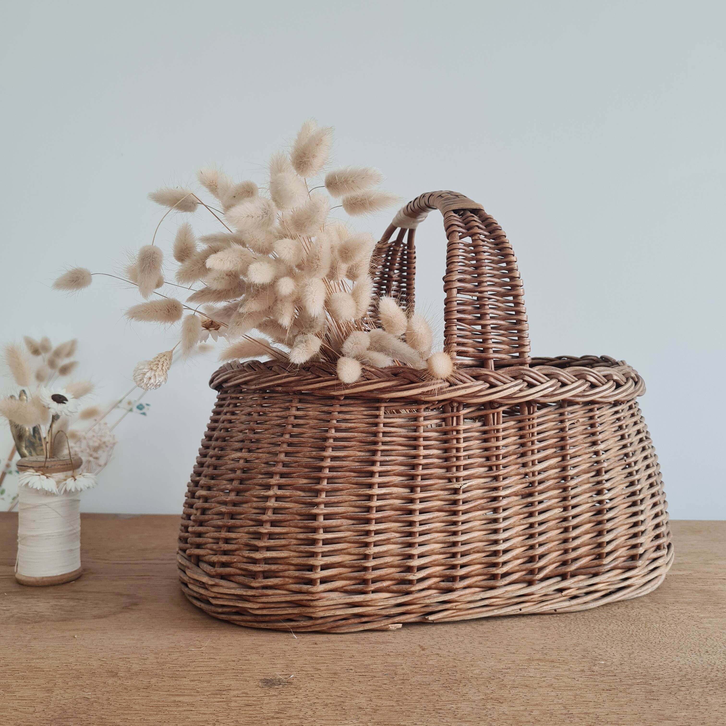 Vintage wicker basket