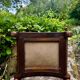 Napoleon III style footrest with upholstery