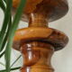 Lampe design vintage en bois d'olivier