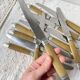 12 couteaux vintage bakélite Inox Pradel