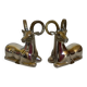 Pair of small zoomorphic mouflon bookends