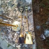 Brass fireplace servant