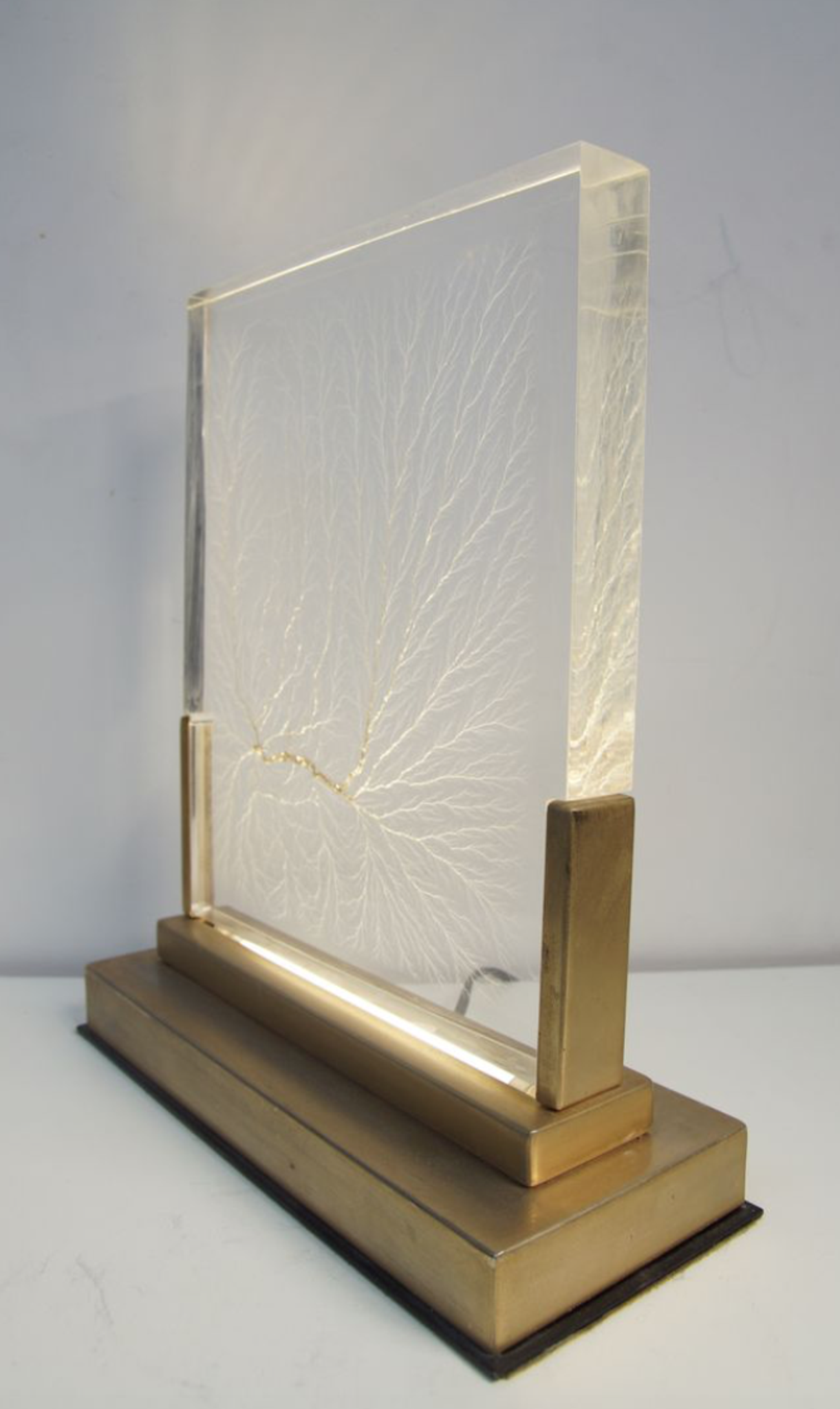 Lampe de bureau doré de Maison Jansen 1970