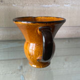 Glazed ceramic pitcher